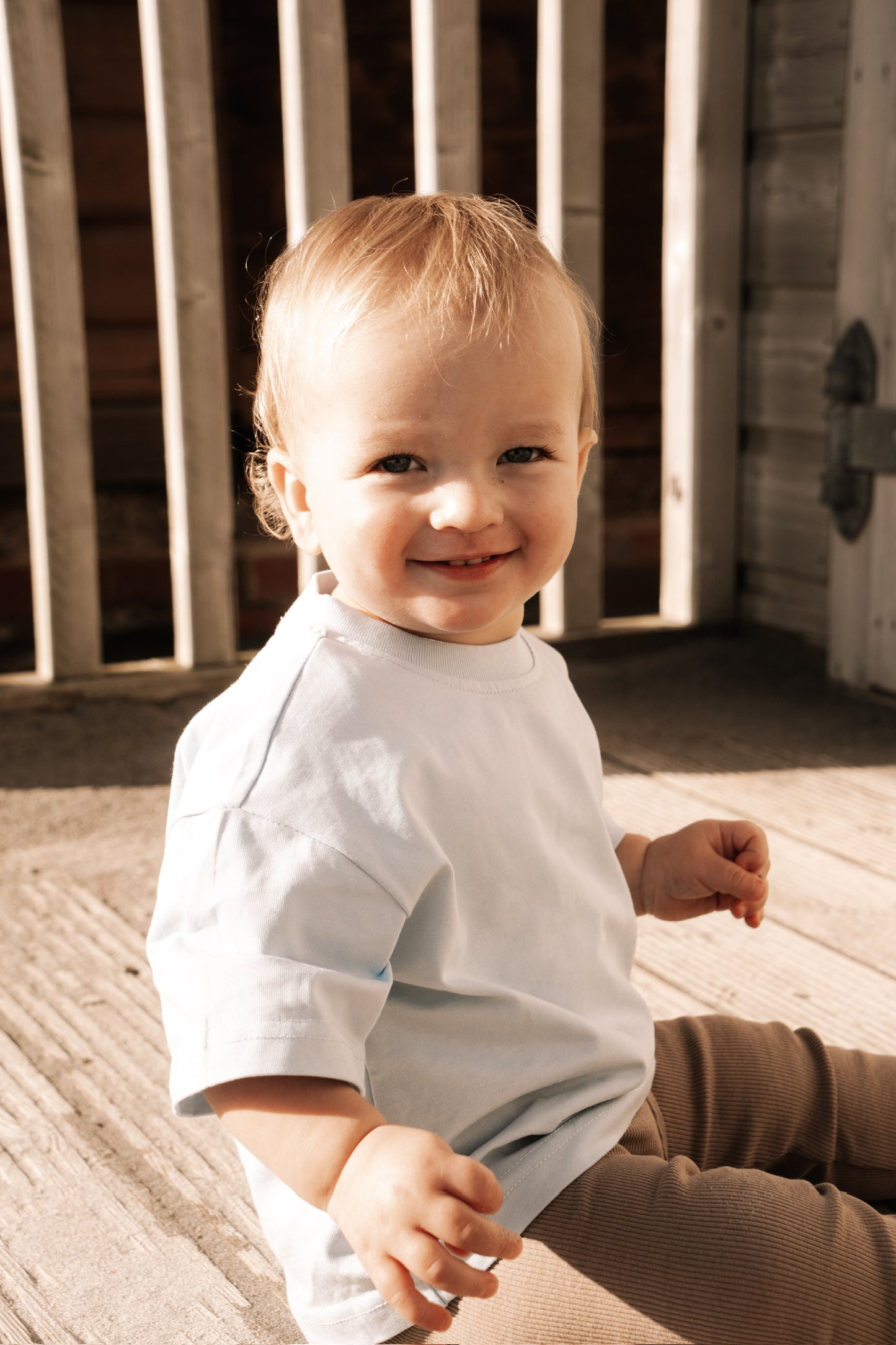 Sky Blue Oversized Short Sleeve T-Shirt