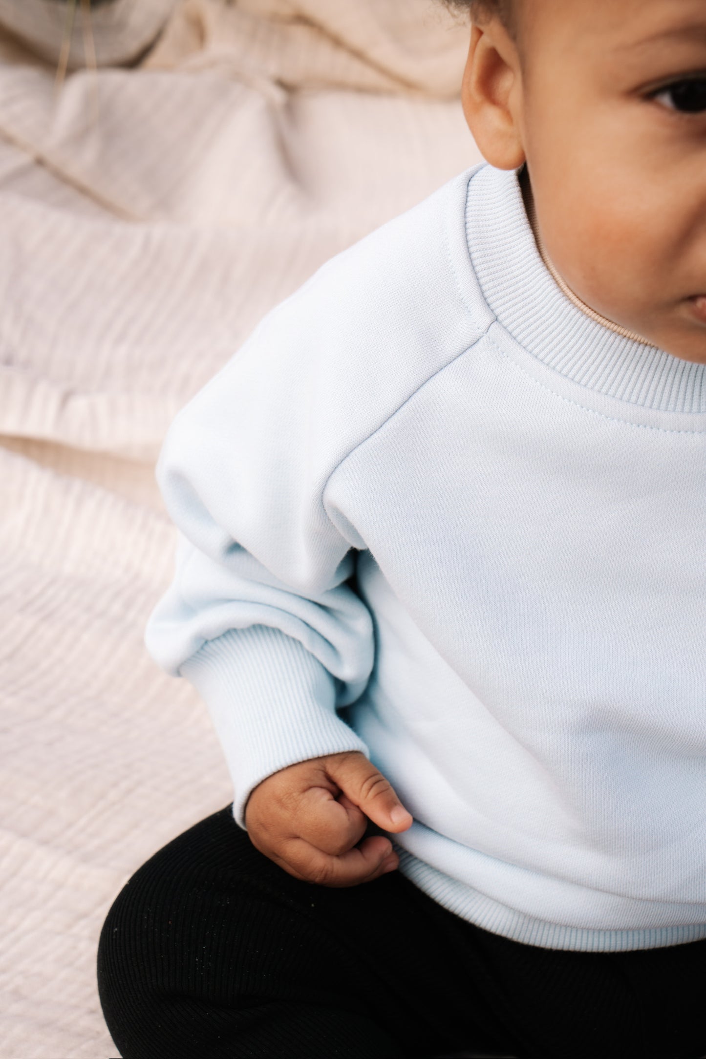 Sky Blue Oversized Sweatshirt