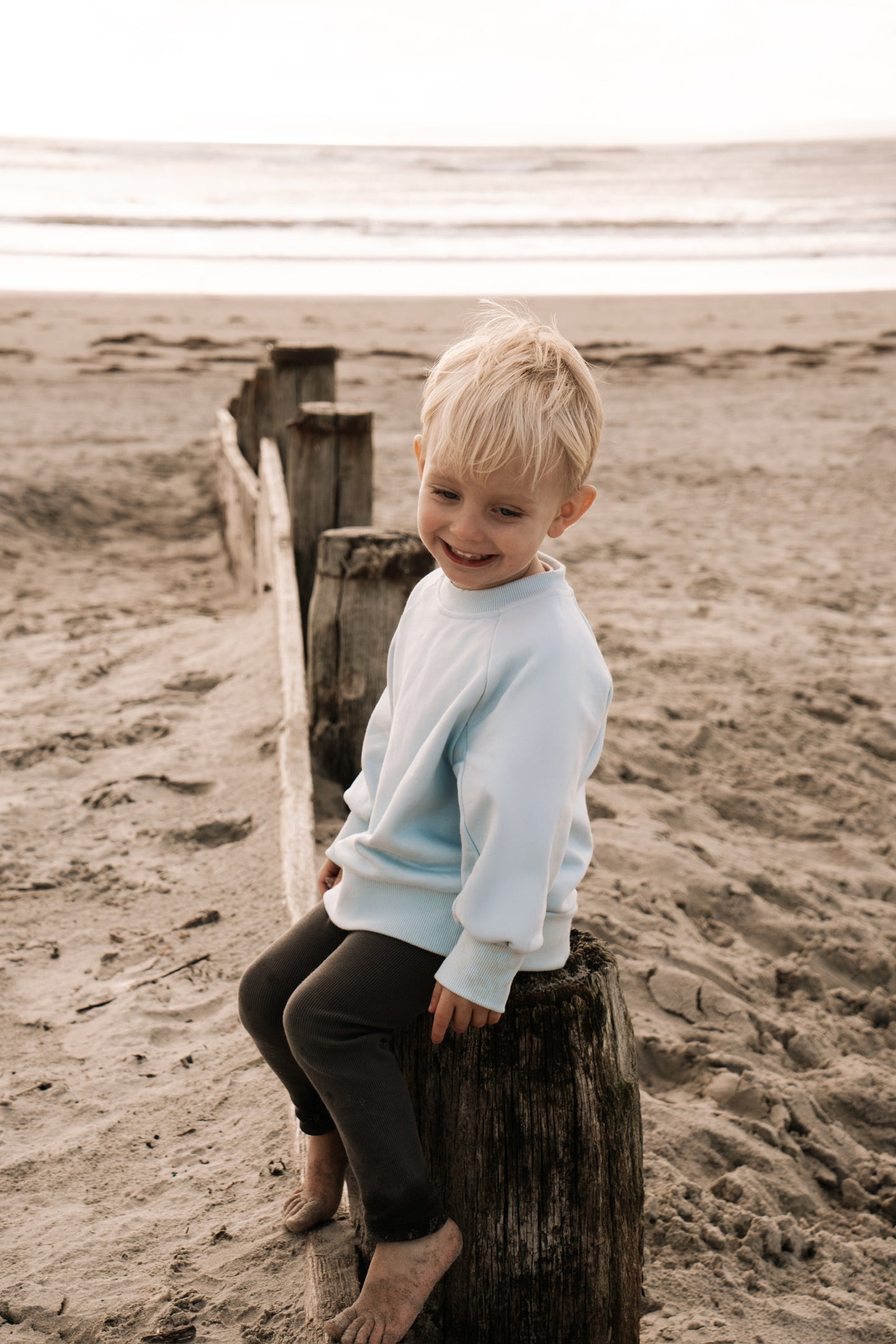 Sky Blue Oversized Sweatshirt