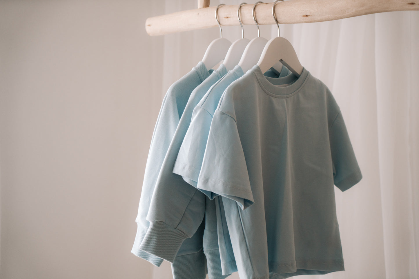 Sky Blue Oversized Short Sleeve T-Shirt