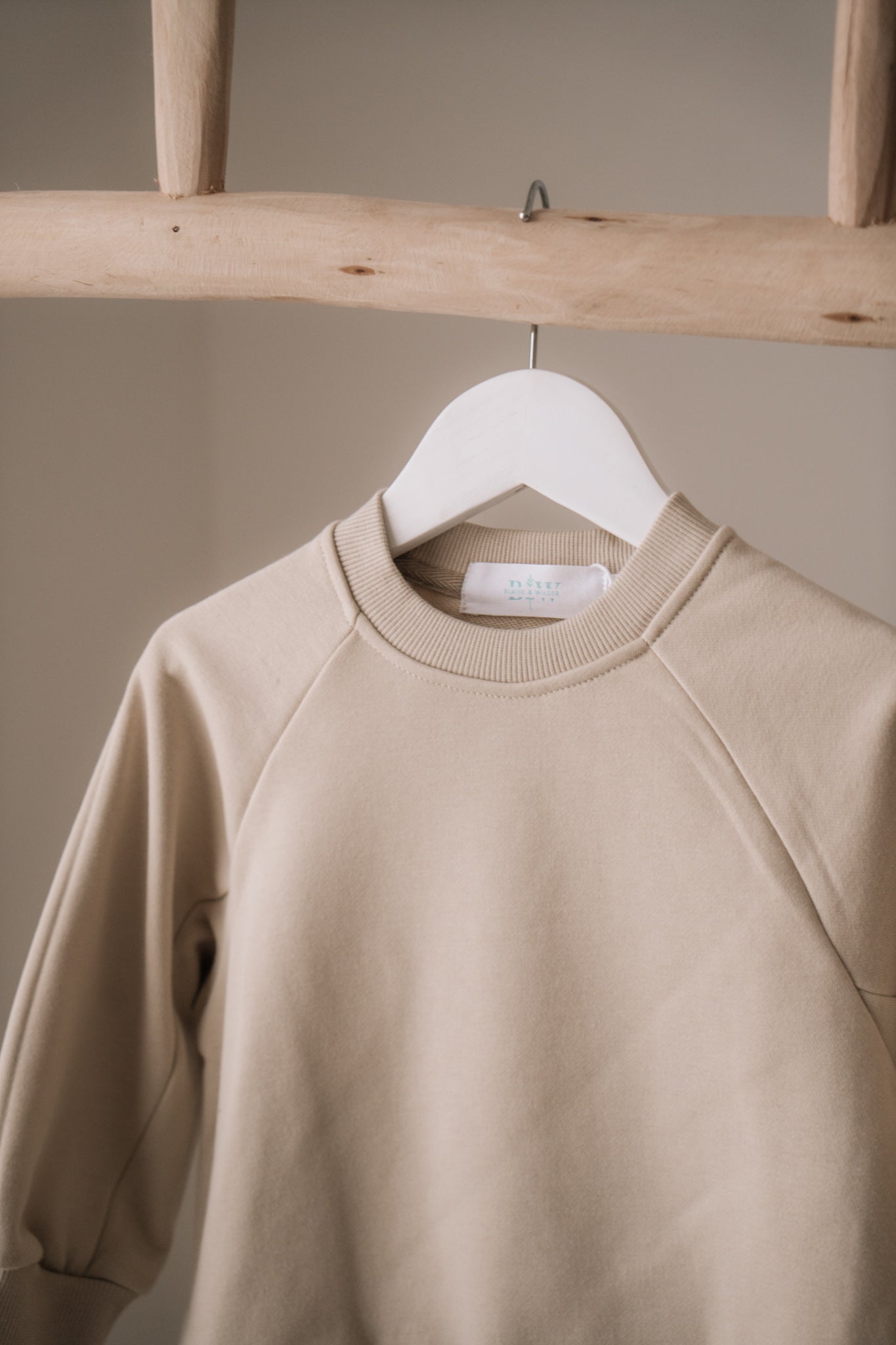 Beige Oversized Sweatshirt