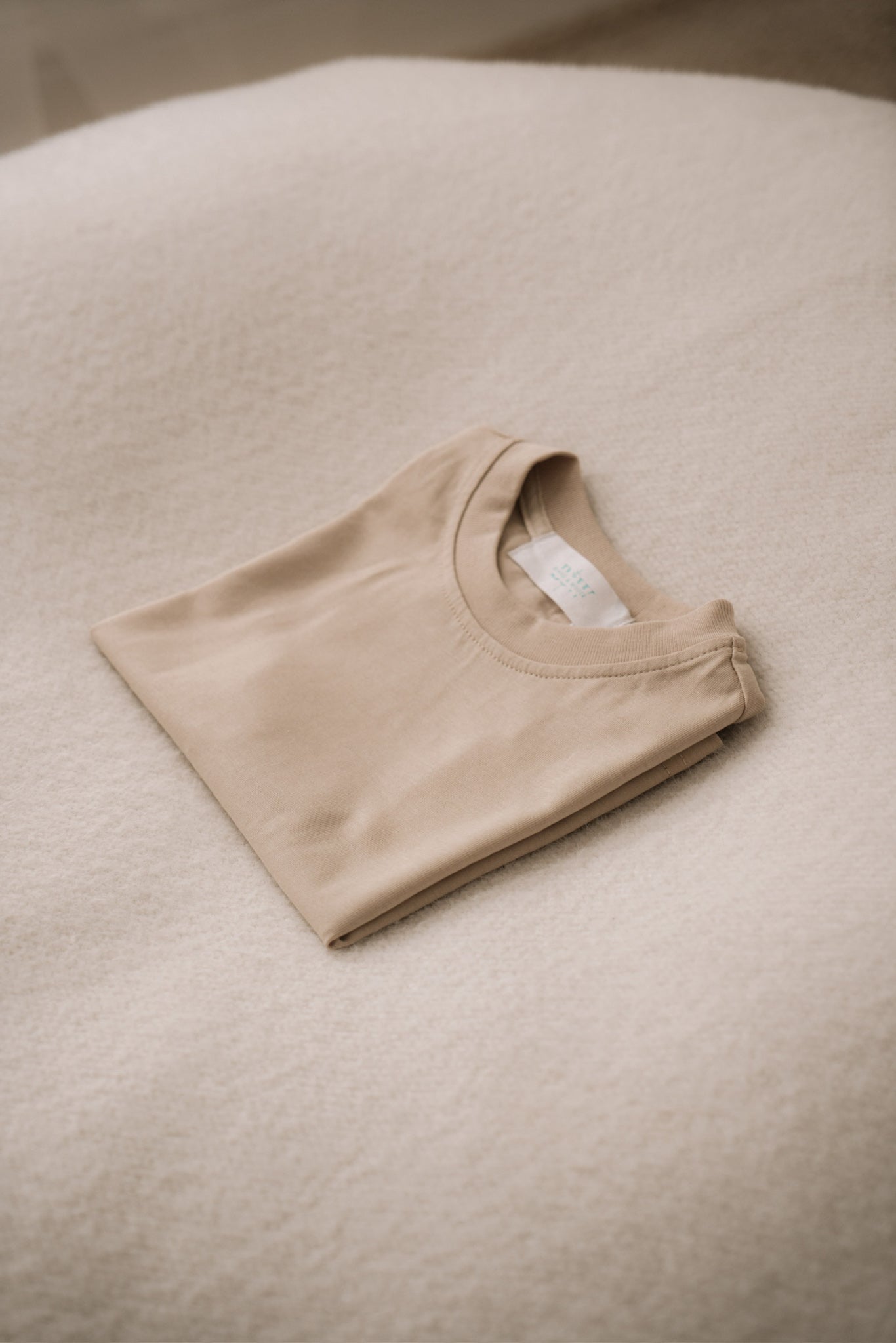 Beige Oversized Short Sleeve T-Shirt